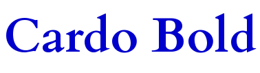 Cardo Bold 字体